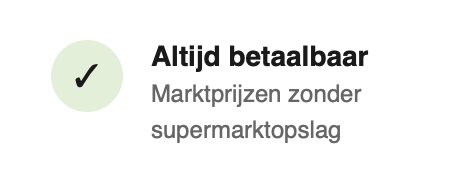 Altijd betaalbaar